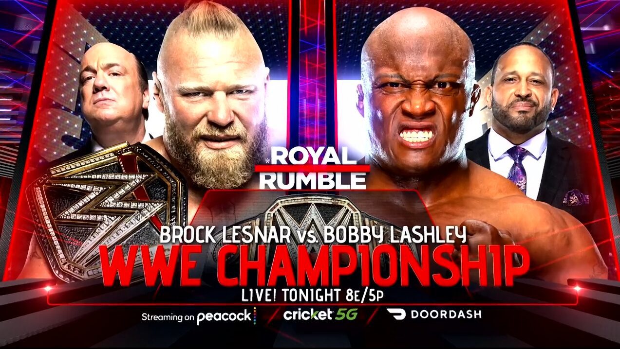 Royal Rumble results, Brock Lesnar vs. Bobby Lashley