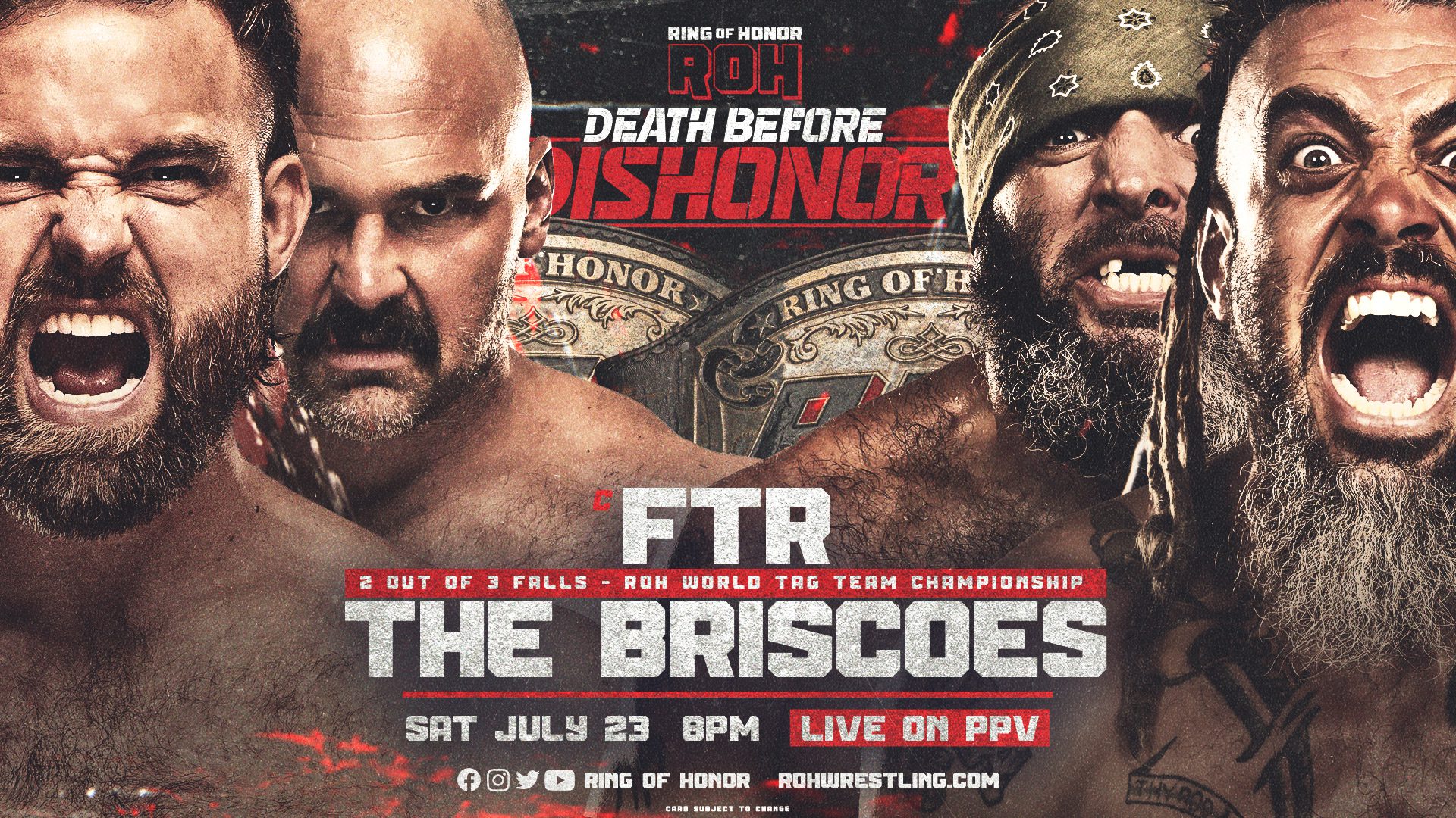 ROH Death Before Dishonor Results: FTR vs. The Briscoes