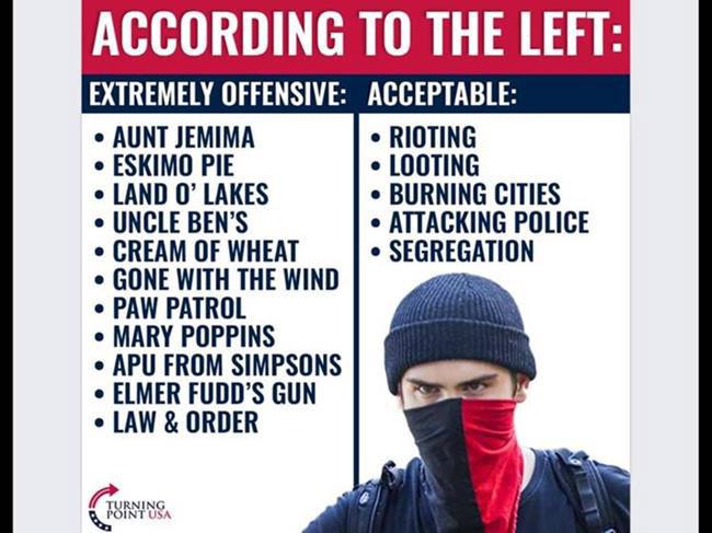 according to the left