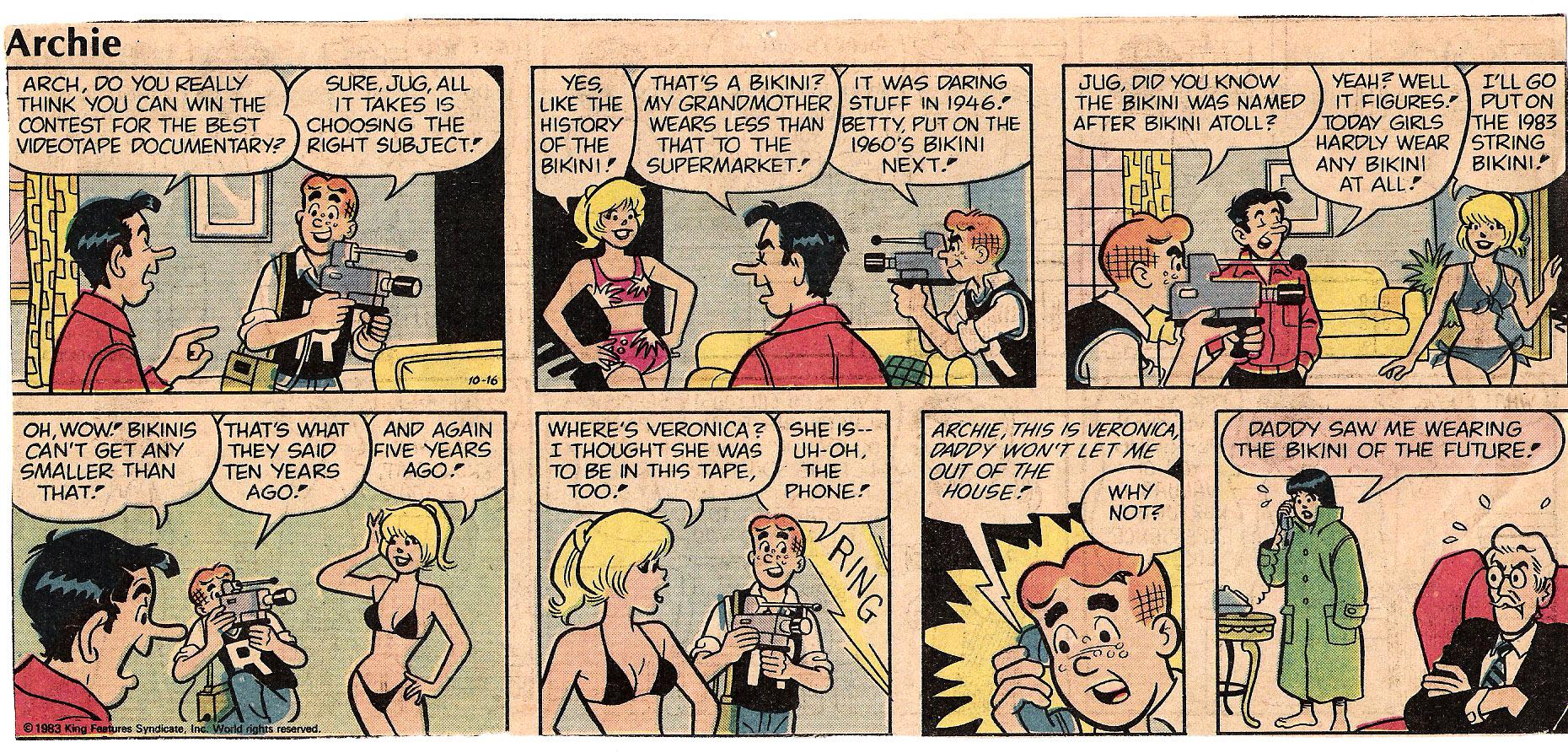 Archie 1983 Bikini of the future