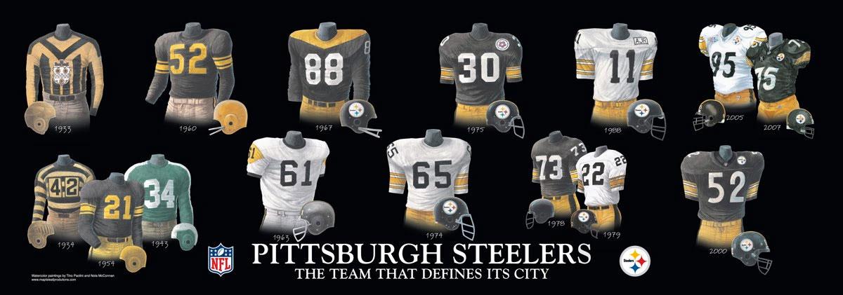 Pittsburgh-Steelers-Uniform-History