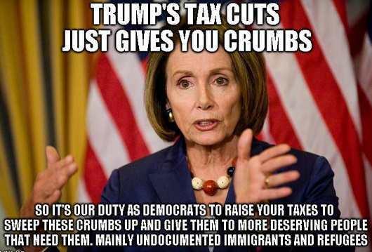 trumps-tax-cuts-just-give-you-crumbs-pelosi-we-will-give-to-immigrants