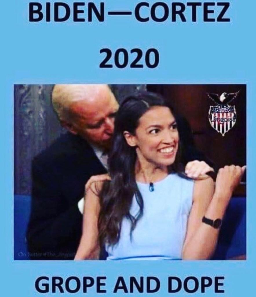 AOC-Joe-Biden-2020-Grope-and-Dope