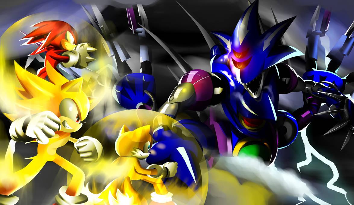 team_super_sonic_vs_metal_overlord_by_bodki_2