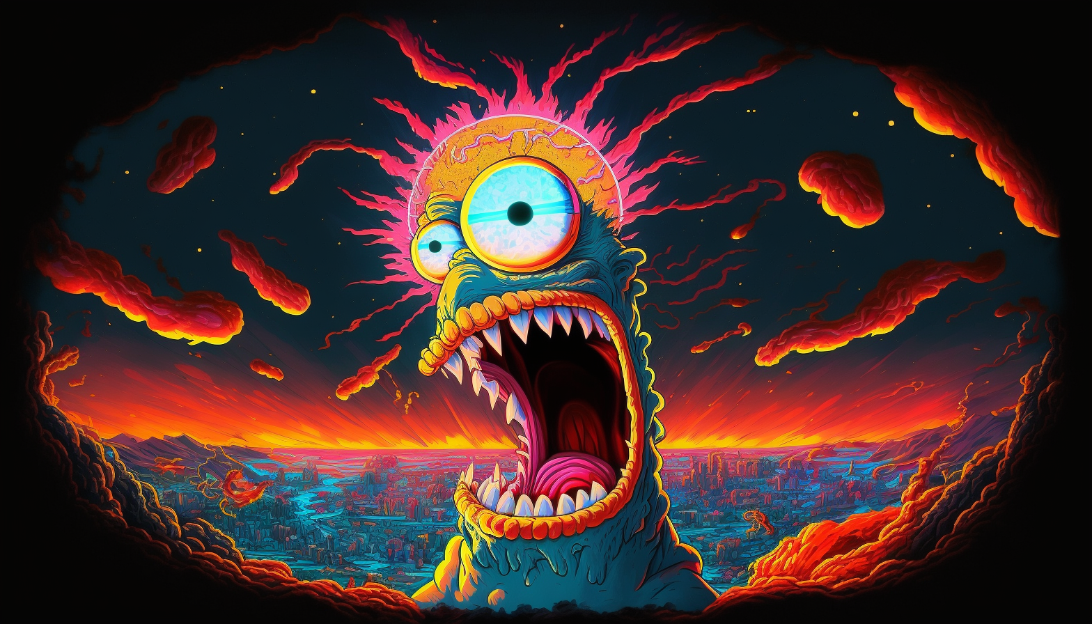 Homer Simpson In The Mouth Of Madness 12